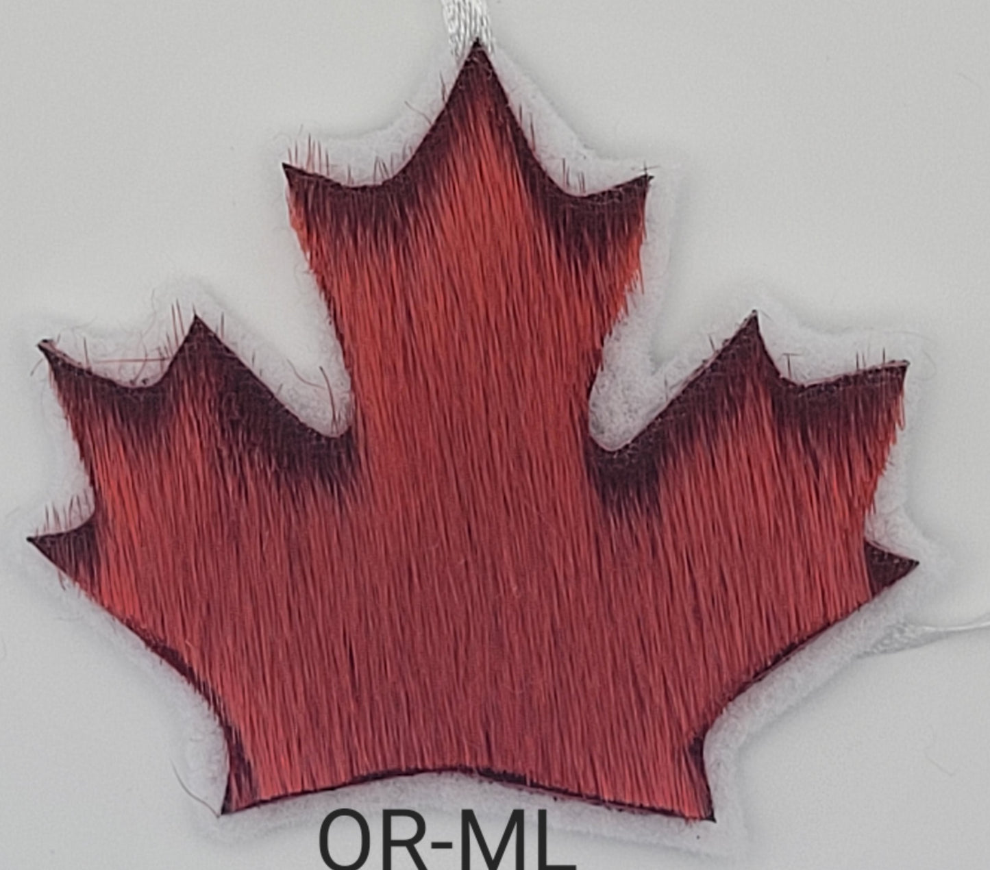 Seal Skin Maple Leaf Ornament OR-ML
