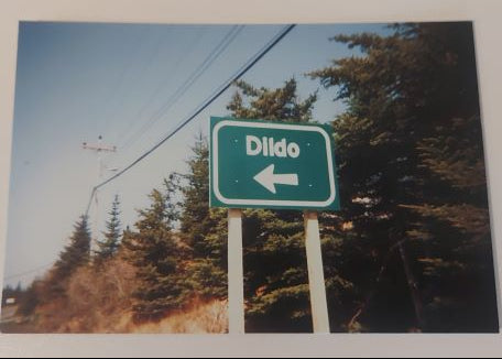 Dildo Road Sign Post Card