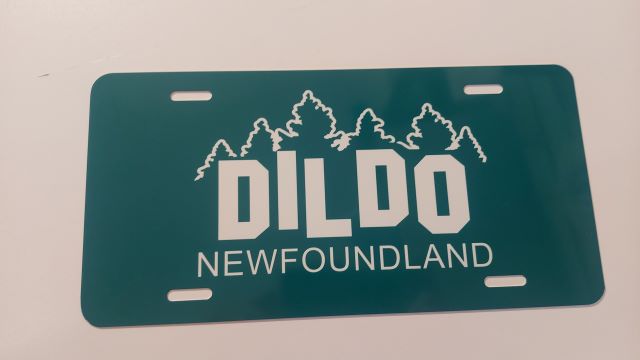 Dildo Hill Sign License Plate