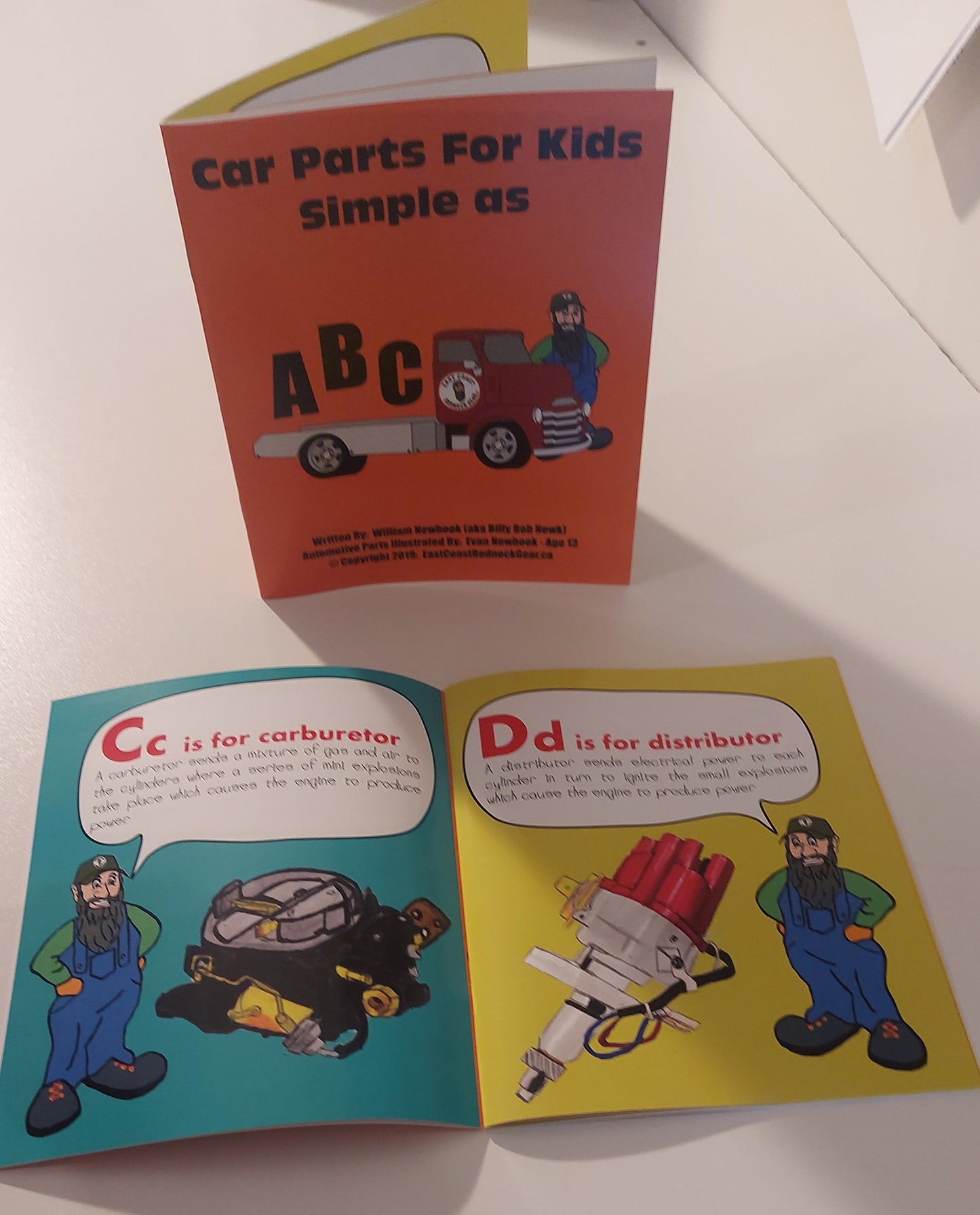 Car Parts for kids, Simple as ABC. A learning tool for children.