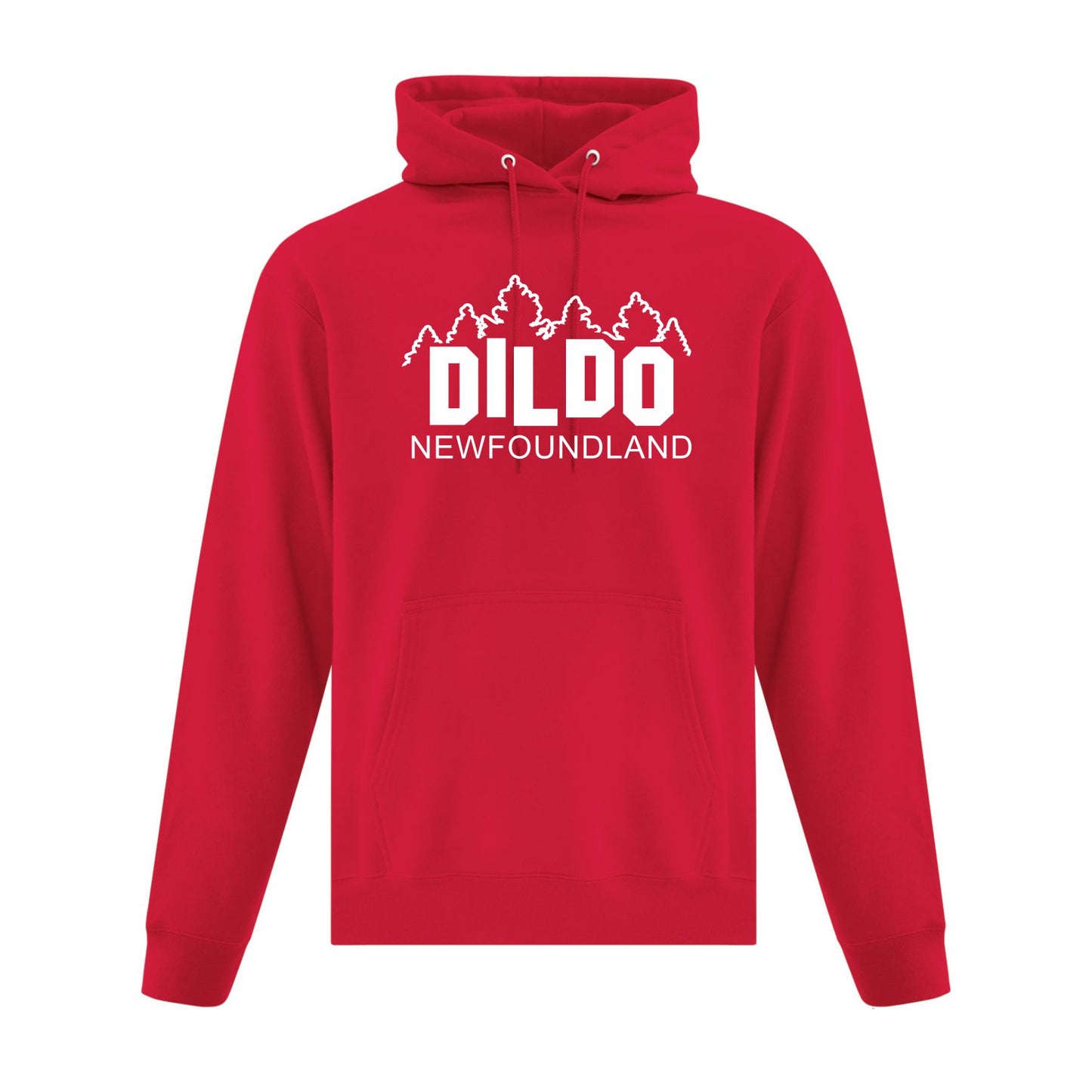 Dildo Sign Pull Over Fleece Hoody In 2 Colours