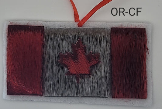 Seal Skin Canadian Flag Ornament OR-CF