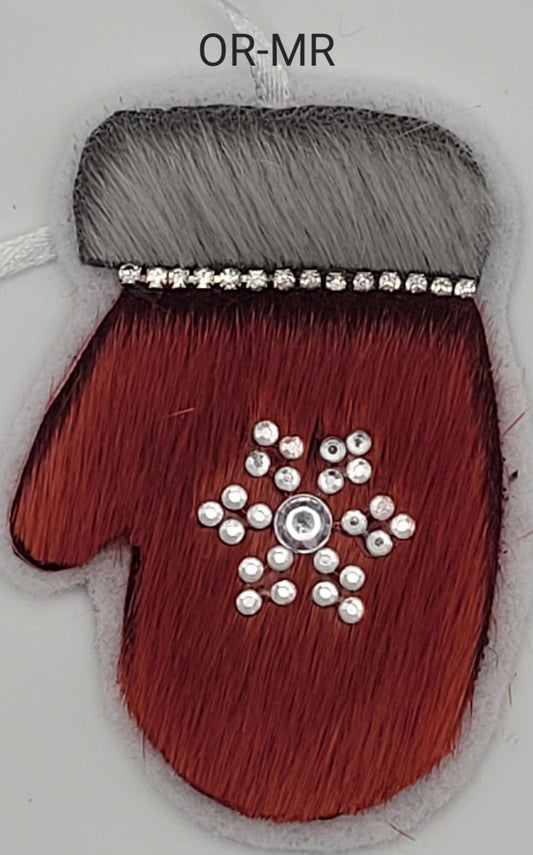 Seal Skin Red Mitten OR-MR